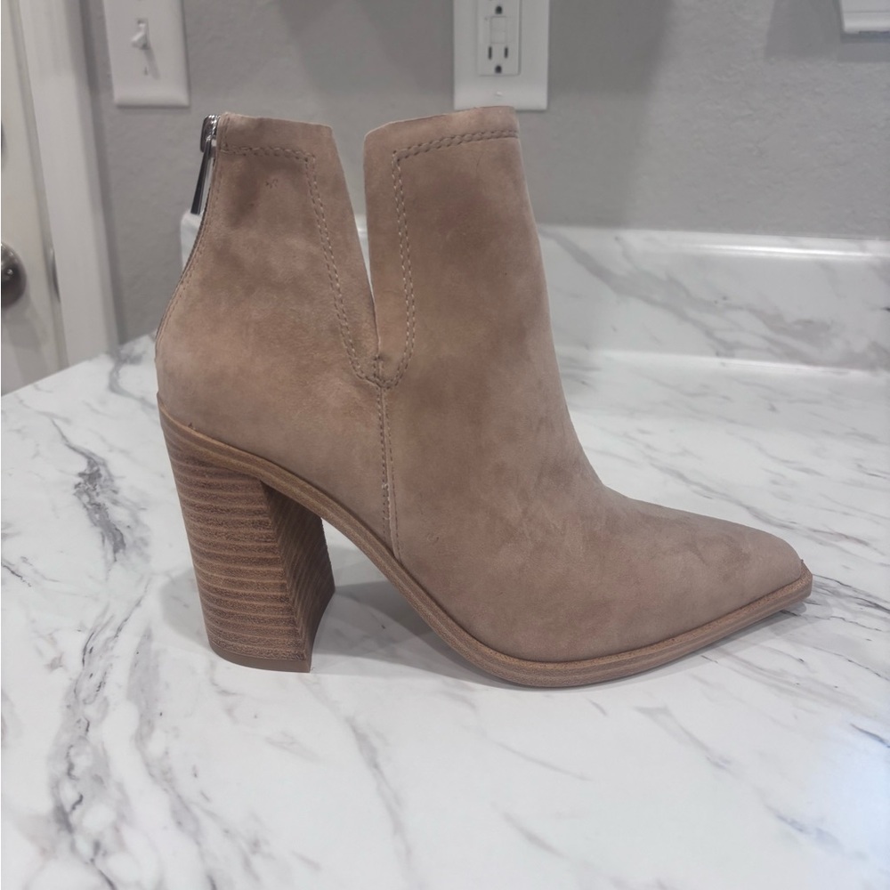 Steve Madden Cornelia Sand Suede Booties